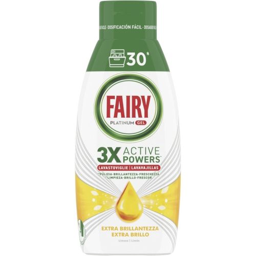 Fairy Platinum 30 myć żel do zmywarki Cytryna 600ml