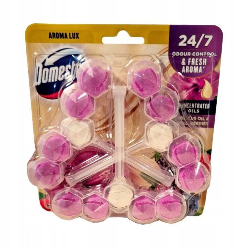 Domestos zawieszka do WC 3szt Hibiscus Oil&Wild Beries