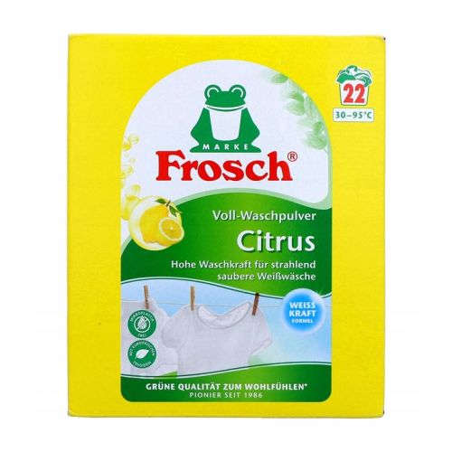 Frosch 22 prania proszek do białych tkanin cytryna 1,45kg