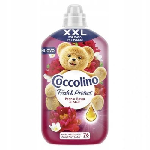 Coccolino 76 płukań Peonia Rossa i Mela 1,75l