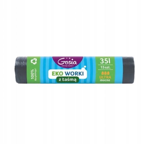 Gosia worki na śmieci 35l/15szt z taśmą