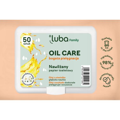 Luba Oil Care nawilżany papier toaletowy