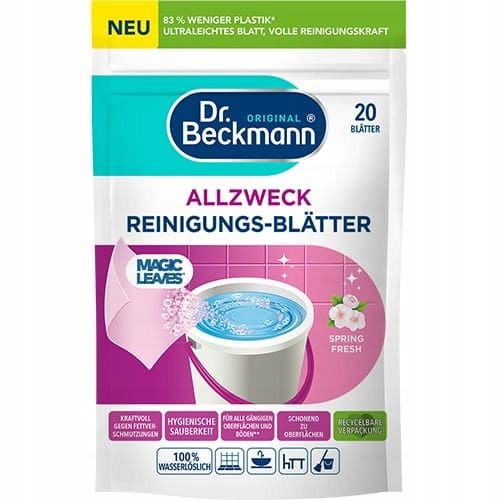 Dr. Beckmann magiczne listki do mycia podłóg Wiosenna Świeżość 20szt