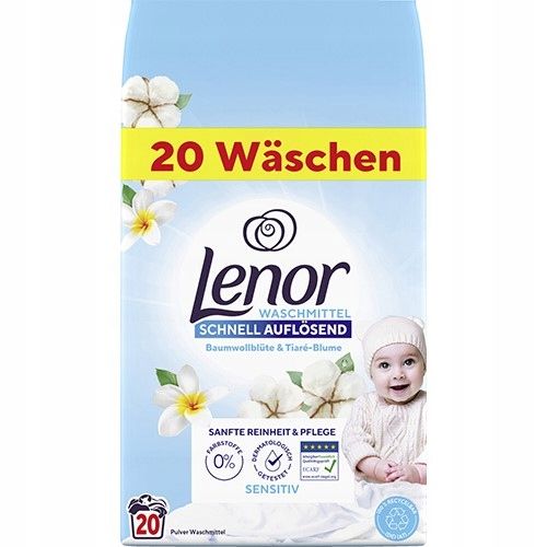 Lenor 20 prań proszek Sensitive 1,2kg