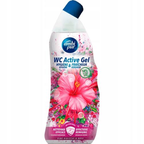 Ambi Pur 750ml żel do wc Pink Hibiscus&Rose