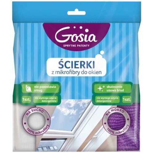 Gosia ścierki z mikrofibry do okien 2szt